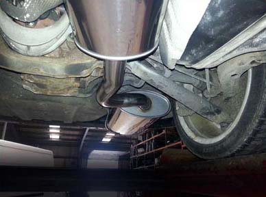The exhaust is then fully checked and cleaned