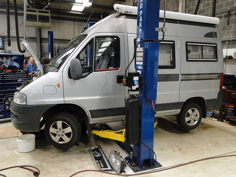 Camper van servicing