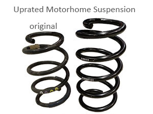 Uprated motorhome coil springs